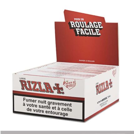 Rizla Blanc King Size Slim Feuilles à rouler White boîte présentoir de 50 carnets