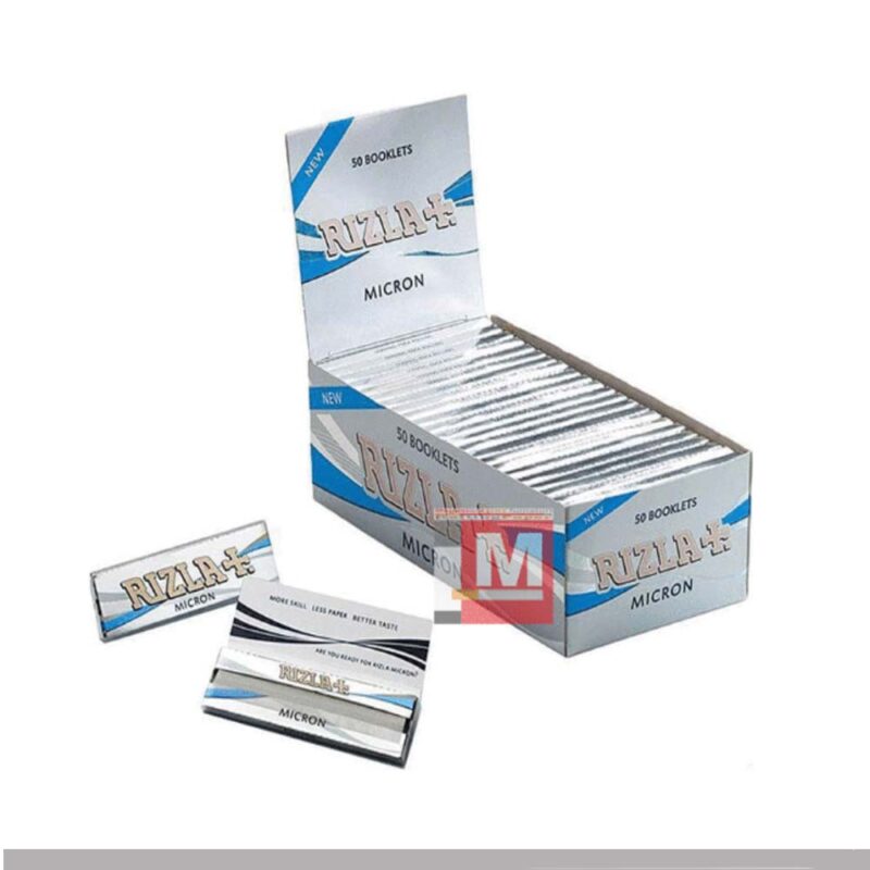 Rizla Micron Courtes Feuilles à rouler boîte présentoir de 50 carnets ultra sottili