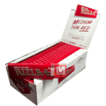 Rizla Rouge Courtes Feuilles à rouler Red boîte présentoir de 50 carnets rouge