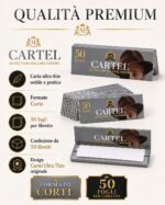 Cartine Cartel Ultra Thin Silver Corte Regular – 50 Libretti Originali