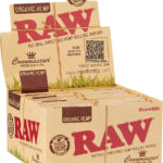 RAW Organic Bio-Hanf King Size Slim Longpapers mit Filter Tips Box 24 Heftchen