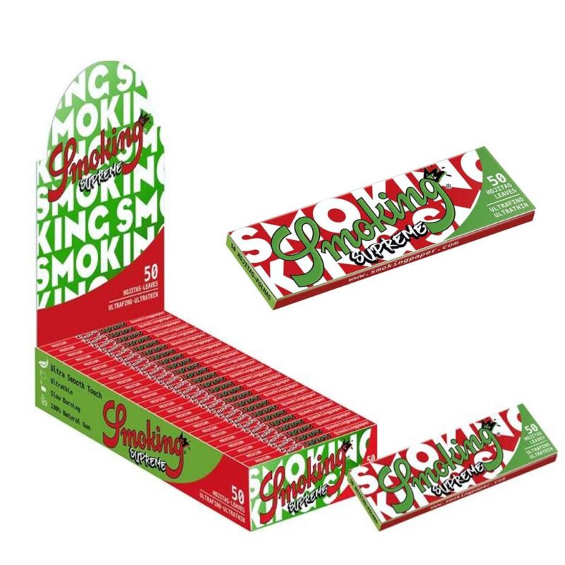 Smoking Supreme Medium 1 1/4 Zigarettenpapier Vorratsbox 50 Heftchen