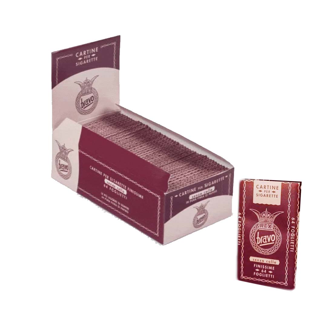 Bravo Original Regular Zigarettenpapier kurz Papyrus Box 45 Heftchen