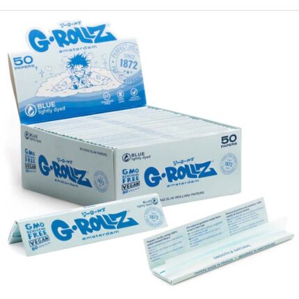 G-Rollz Blau King Size Slim Longpapers Box 50 Heftchen