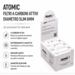 Filtri Atomic ai Carboni Attivi Slim 6mm – Confezione 20 Scatolette