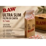 Filtri RAW Ultra Slim 5,7mm | Box da 20 Astucchi (2400 Pezzi totali) - immagine 2