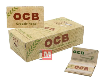 OCB Bio-Hanf Regular Zigarettenpapier Box Doppelfenster 25 Heftchen