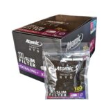 Filtri Atomic Lunghe Slim 6mm 22mm Extra Long 30 Bustine 100 Filtri