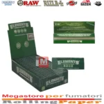 Elements Grün Eco Hanf 1 1/4 Medium Zigarettenpapier Box 25 Heftchen