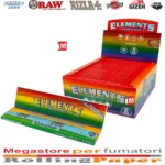 Elements Regenbogen King Size Slim Longpapers Box 50 Heftchen