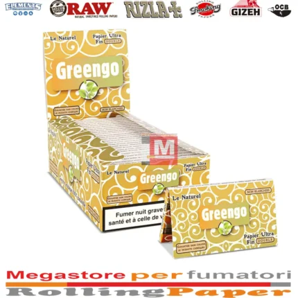 Greengo Classic Regular Zigarettenpapier Box Doppelfenster 25 Heftchen