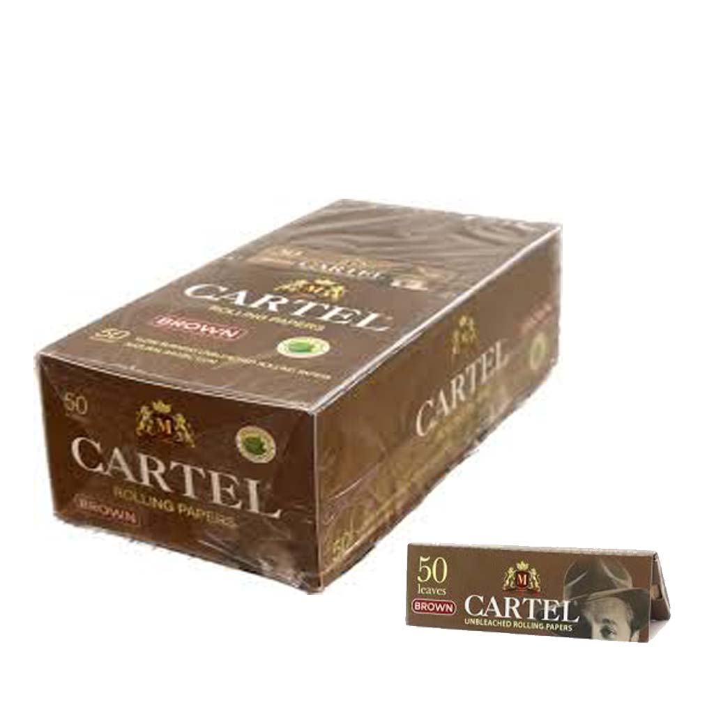Cartine Cartel Marroni Non Sbiancate Corte Regular 50 Libretti Originali