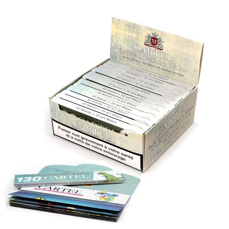 Cartine Cartel Ocean World King Size Slim con Filtri in Carta 24 Libretti Originali