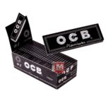 OCB Noir Courtes Feuilles à rouler Premium Black boîte présentoir de 50 carnets