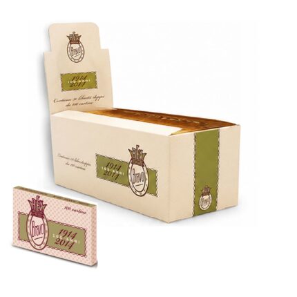 Rex Bravo Feinst Regular Zigarettenpapier Box Doppelfenster 50 Heftchen