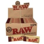 RAW Original Ungebleicht Slim Filter Tips Box 50 Blockheftchen