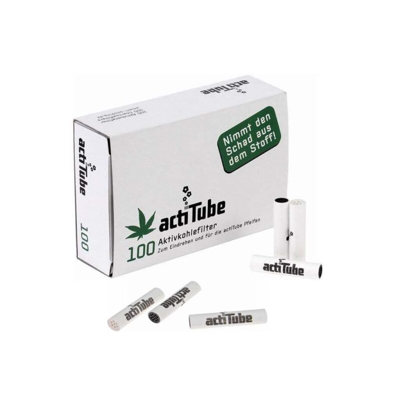 actiTube Regular Öko Display Aktivkohlefilter 8mm 1000 Filter Packung