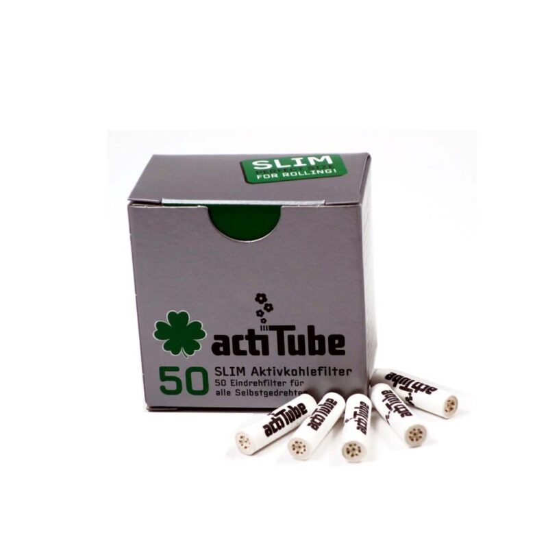 actiTube Slim Aktivkohlefilter 7mm Schachtel 50 Filter