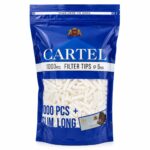 Cartel Klassisch Slim Lang XL Eindrehfilter 6x22mm Packung 1 Beutel 1000 Filter
