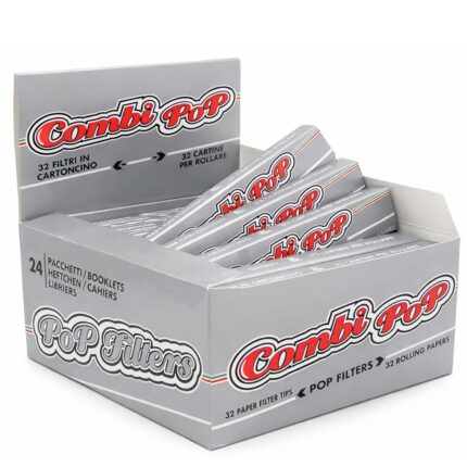 POP Silber Line King Size Slim Longpapers mit Filter Tips Box 24 Heftchen