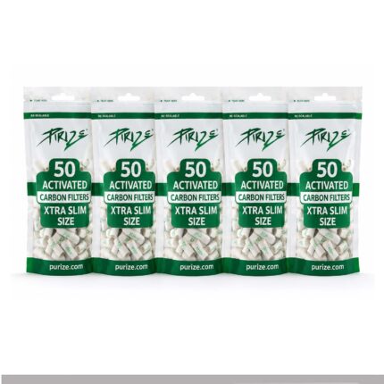 Purize Weiß Extra Slim Aktivkohlefilter 6mm Beutel 250 Filter
