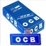 OCB Bleu Courtes Feuilles à rouler boîte présentoir de 25 carnets doubles