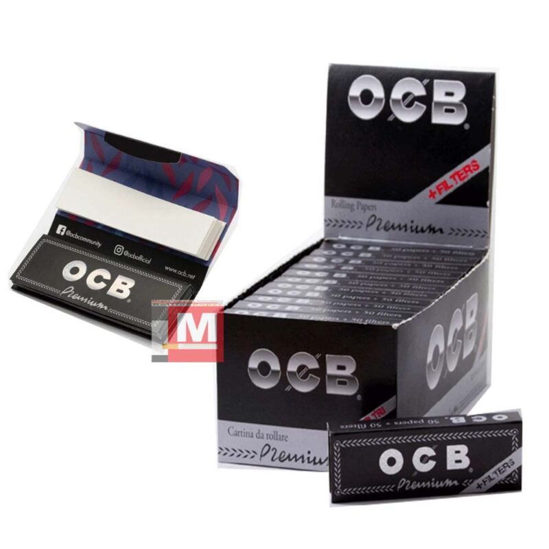 OCB Premium 1 1/4 Feuilles + Filtres boîte présentoir de 24 carnets