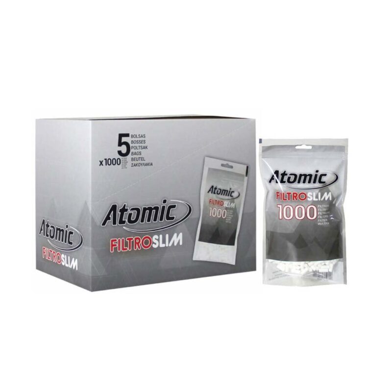 Filtri Atomic Slim 6mm 5 Buste da 1000 Filtrini Originali Totale 5000 Filtri