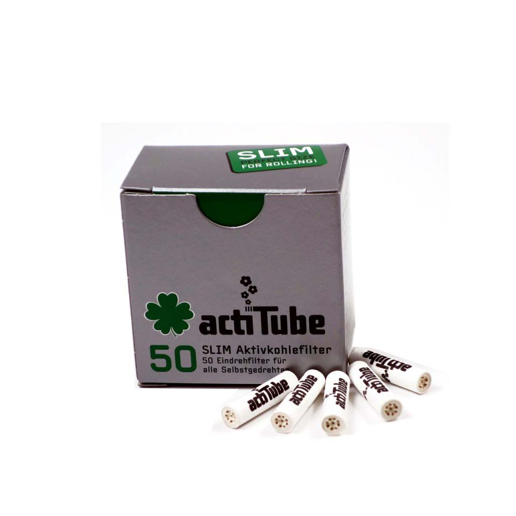 Scatola filtri ai carboni attivi actiTube Slim da 7mm per fumo puro