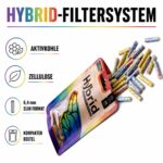 Hybrid Supreme Aktivkohlefilter 6,4mm 55 Filter Rainbow Edition