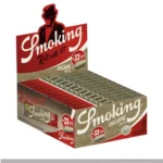 Smoking Chanvre Bio King Size Slim Feuilles + Filtres Organic Combi boîte présentoir de 24 carnets unbleached