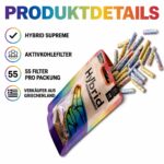 Hybrid Supreme Aktivkohlefilter 6,4mm 55 Filter Rainbow Edition – Bild 4