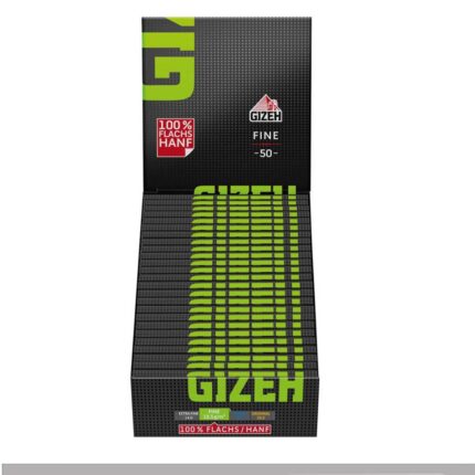 Gizeh Noir Fine Courtes Feuilles à rouler Double boîte présentoir de 20 carnets με μαγνητικό κλείσιμο