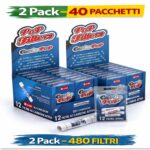 Filtri Pop Filtri Carbo Pop 6mm Carboni Attivi 40pz x12 Slim 480 Filtri