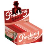 Smoking Thinnest King Size Slim Hauchdünne Lange Blättchen Display Box mit 50 Heften hauchdünnem Papier