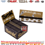 Smoking SMK King Size Slim Ultradünne Lange Blättchen Display Box mit 50 Heften ultradünnem Papier
