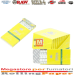 Swan Giallo Filtres Extra Slim 5.7mm en Sticks Pocket boîte présentoir de 20 étuis de 54 filtres blancs pré-découpés