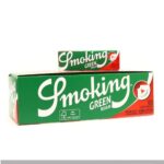 Smoking Vert Courtes Feuilles à rouler Green boîte présentoir de 50 carnets à coins coupés