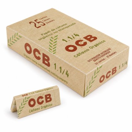 OCB Organic Hemp Cartine 1 1/4 Medium 25 Libretti Originali
