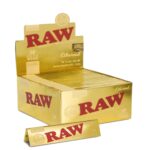 Scatola intera display di cartine RAW Ethereal Gold Edition King Size Slim da 50 libretti