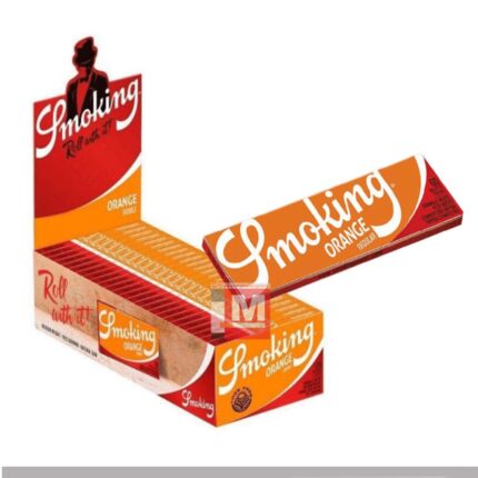 Smoking Orange Kurze Blättchen Reguläres Zigarettenpapier Display Box mit 50 Heften klassischen weißen Papier