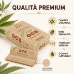 OCB Organic Hemp Cartine 1 1/4 Medium 25 Libretti