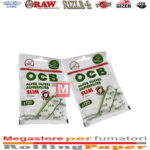 OCB Blanc Filtres en Carton Slim Tips boîte présentoir de 10 carnets de tips blancs classiques