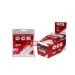 OCB Classic Filtres Slim Long 6mm en Acétate XL boîte présentoir de 10 sachets de filtres blancs allongés