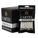 Cartel Filtres Regular 8mm en Acétate Multipack sachet de 1000 filtres blancs