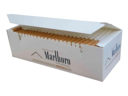Marlboro Gold Tubes King Size 8mm pour cigarettes boîte présentoir de 4 boîtes de 200 tubes vides