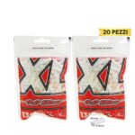 POP Filters Filtres Slim Long 6mm en Acétate XL boîte présentoir de 20 sachets de 130 filtres blancs allongés 22mm