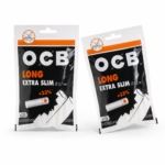 OCB Classic Filtres Extra Slim Long 5.7mm en Acétate XL boîte présentoir de 10 sachets de 120 filtres blancs allongés