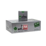 actiTube Slim 7mm Filtres au Charbon Actif boîte présentoir de 10 paquets de 50 filtres marrons embouts céramique