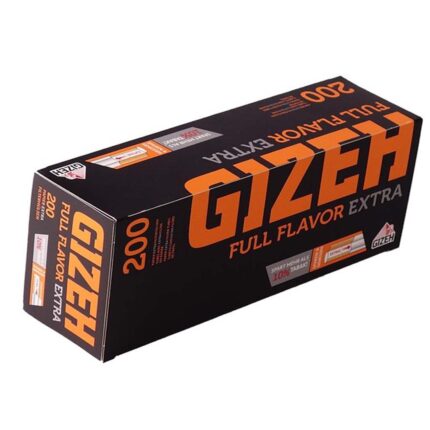 Gizeh Full Flavor Tubes Extra 8mm pour cigarettes boîte de 200 tubes vides avec filtres longs